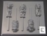 529sp Lion Queen and Friends Chocolate Candy Lollipop Mold FACTORY SECOND